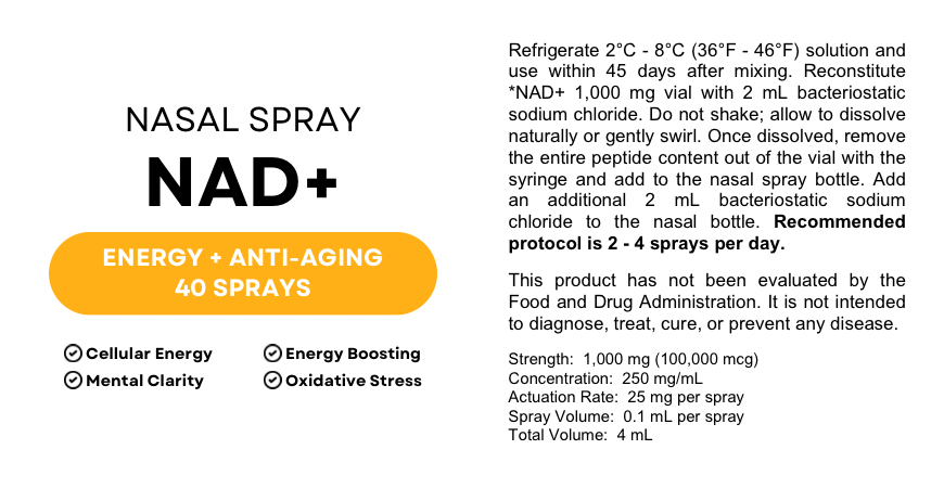 NAD+ Nasal Spray